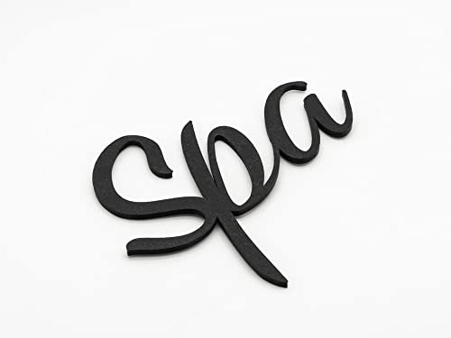 Spa - Targhetta per porta con scritta in lingua tedesca Name, autoadesiva, colore: Nero