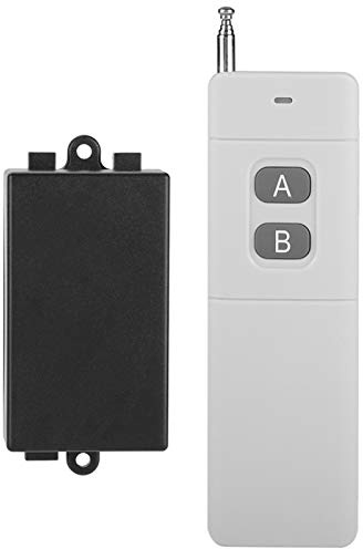Interruptor de Control Remoto 2CH, 3KM de Largo Alcance DC 12V 2CH RF Sistema de Interruptor de Control Remoto Inalámbrico Transmisor + Receptor