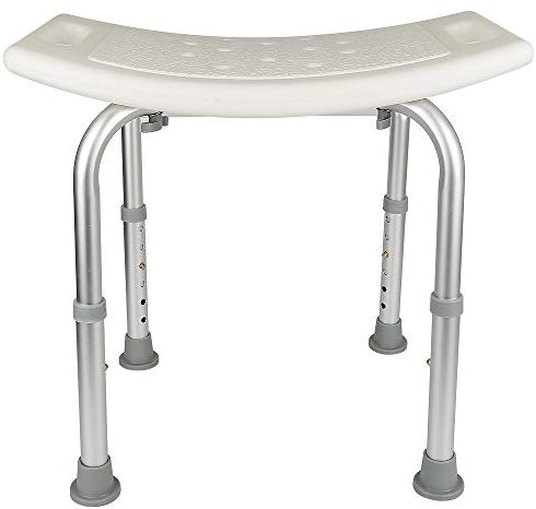 Tabouret de Douche Médical, Siège de Douche Adulte, Chaise de Douche pour Personnes Âgées, Siège pour Douche Senior, Tabouret Baignoire Antidérapant Rectangulaire, Assemblage sans Outil