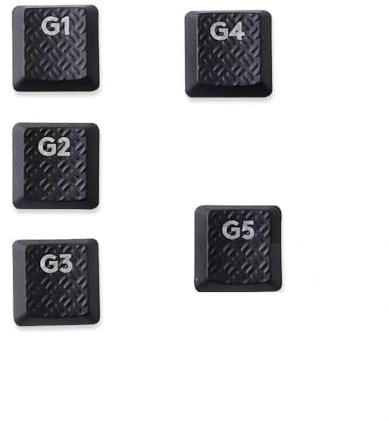 Touches de rechange rétroéclairées noires G1 G2 G3 G4 G5 pour clavier de jeu mécanique Logitech G813/G815/G913/G915 TKL RVB