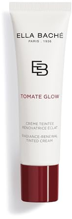 Ella Baché Tomato Glow Tinted Cream with Glow Effect 30 ml, Rose - Tinted Face Care with Super Glow for a Fresh Complexion - Smoothing Face Cream with Antioxidants
