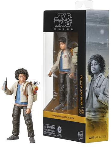 Hasbro Star Wars The Black Series, Wim (ad Attin), action figure ispirata alla serie Star Wars: Skeleton Crew, da 15 cm