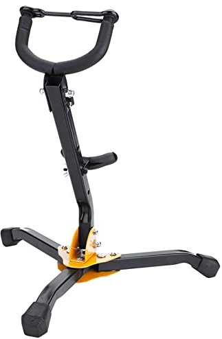 Pissente Saxophonständer, Faltbarer Alt-Tenor-Saxofonständer, Verstellbares Metall-Dreieck-Basis-Design, Tenorsaxophon-Zubehör, Ausziehbarer Ständer, Faltbarer Verstellbarer Ständer aus