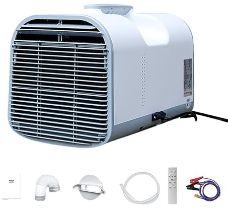 Portable Fast Cooling Camping Air Conditioner 12V 24V 1400W 4777BTU Inverter Air Conditioner with Remote Control for Car, RV, Tent - S03 Pro
