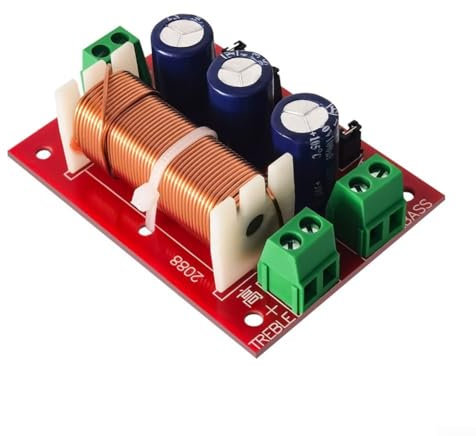 PETSTIBLE 1 x 400 W 2 voies de réglage audio pour caisson de basses, filtre croisé et contrôle de la sortie sonore, filtrage efficace du signal audio