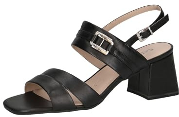 CAPRICE Damen 9-28301-44, Sandali con Tacco Donna, Black Nappa, 38 EU