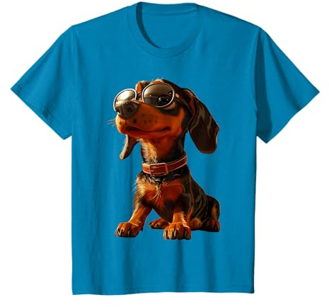 Teckel avec Lunettes de Soleil Nain Club de Chasse Teckel T-Shirt