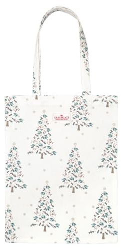 GreenGate Einkaufstasche Stoffbeutel Baumwolltasche Lucie Christmas white