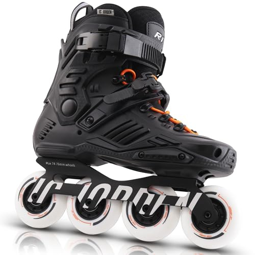 JC JORDEN Inline Skates for Women Men, Fitness Speed Racing Skates with Durable Outer Shell, Adult Male Female, Professional Outdoor Fitness Roller Skates Blades for Unisex