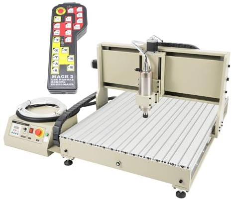 Routeur CNC 6090T 2,2 kW avec télécommande, fraiseuse à 4 axes avec télécommande, kit de fraisage pour sculpture sur bois/alliage d'aluminium, découpe/poinçonnage