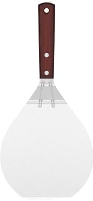 SkyjOy Pelle Pizza Pelle à Pizza Ronde en Acier Inoxydable, Pelle métal, spatule avec Manche Bois, Plateau de Transfert for lève-gâteau