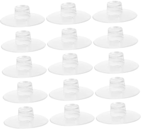 CONGARTENO 15pcs Suction Cup Cable Clips Cord Holder with Open Design for Easy Wire Management Strong Suction Grip Cable Organizer Clips for Kitchen Bathroom Window Mirror