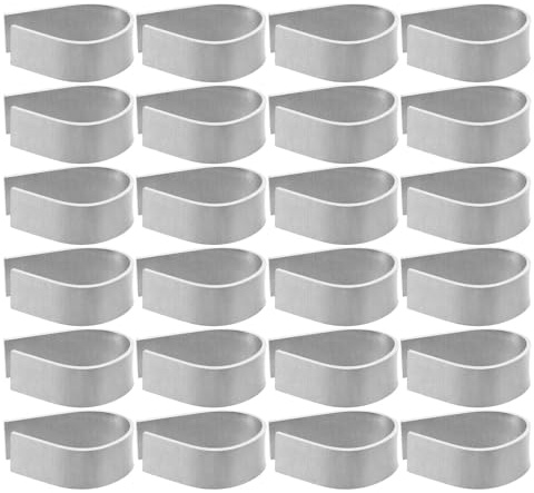 Toyvian 25 Pièces Anneau Fixe en Métal Argenté pour Plantes Aquatiques, Support Stable et Intégration Naturelle, pour Aquarium et Plantes Hydroponiques