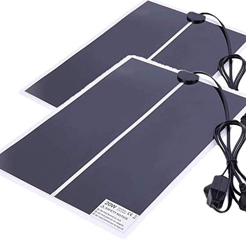 bangminda 2PCS Reptil Heizmatten 20W Terrarium Heizmatten Temperaturregler Wärmematte, Einstellbar Reptile Wärmekissen für Reptilien Schildkröte Schlangen Eidechse Gecko Spinne Raupe