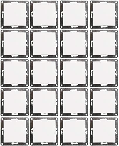 MC POWER - 20er Pack Wechselschalter | FLAIR | Lichtschalter Set mit Klemmanschluss, weiß, matt