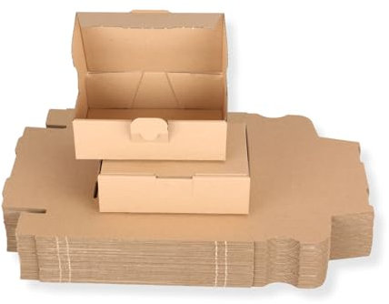 40 St. Maxibriefkarton 160 x 110 x 50 mm DIN A6 braun Warensendung Faltkarton, Warenpost, Klappdeckelkarton