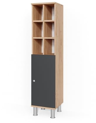 Vicco Midischrank Fynn, Anthrazit, 30 x 130.6 cm