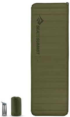 Sea to Summit Camp Plus Self-Inflating Foam Sleeping Mat for Camping, Rectangular - Large (79 x 25 x 3 inches)
