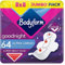 Bodyform Ultra Goodnight Sanitary Towels with Wings, 64 (8 x 8 Packs) Period Pads for Night use, SecureFit Leakage Protection, Ultra-Breathable Top Layer
