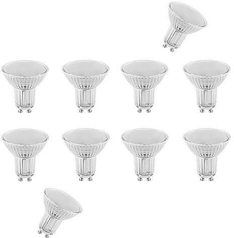 Osram 10er Pack LED Spot Parathom PAR16 4,3 Watt 2700 Kelvin warmweiß GU10 120° Ausstrahlwinkel | 350 Lumen | ersetzt 30 Watt | LED-Reflektorlampe