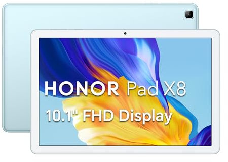 HONOR Pad X8, 10.1 Inch Tablet, Wi-Fi 3+32G Storage, Expand to 512GB, FullView Display, Octa-Core, Android 12, Mint Green (Renewed)