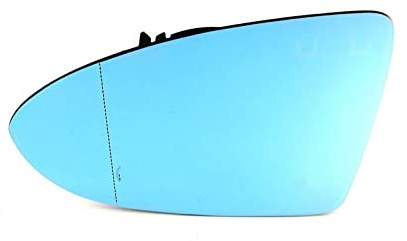 Außenspiegelglas Weiß/blaues Spiegelglas Für VW Für Golf 7 7,5 MK7 GTD 2013 2014 2015 2016 2017 2018 2019 2020 Hinten Beheizbares Spiegelglas Seitenspiegelglas(1x Left Blue)