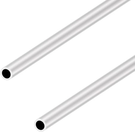 6063 Aluminium Rundrohr 15mm x 11mm 2.0mm Wandstärke 300mm Länge, LAVMHAB Runde Aluminium rohre Aluminium-Schläuche Gerade Rohre (2 Stück)