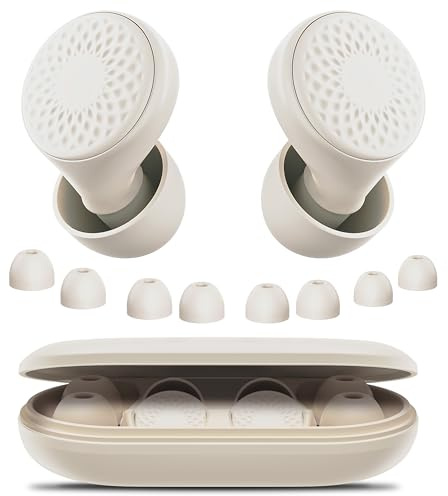 Ear Plugs for Sleep Noise Cancelling -45dB, Customized Soft Earplugs for Concert, 0 Pressure, Reusable Ear Plug for Noise Reduction with Case & 8 Eartips, for Sleep, Working, Studying, Traveling