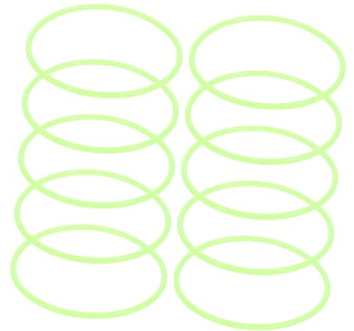 Braccialetti Luminosi in Silicone 10 Pezzi, Comodi da Indossare