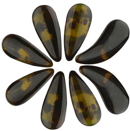 Parliky Professional Guzheng Finger Picks Nail Covers with Dual-sided Arc Design, Celluloid Material Enhancing Musical Sensitivity for Zither and Electric Guitar Players, for Beginners