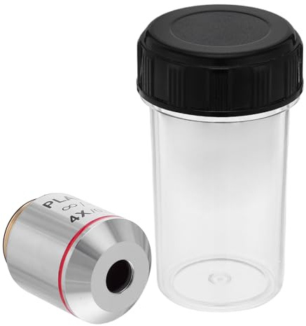 SECFOU Microscopio Biologico Obiettivo Lente Correzione del Colore per Immagini Accurate e Alta Risoluzione per Analisi Precise Obiettivo da Laboratorio