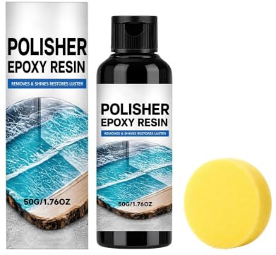 Epoxihartsvax 50 g Slipande Reparationsrengörare För Repborttagning Med | Polermassa för epoxiharts För DIY-projekt Hemrestaurering Av Glans Smycken Bänkskivor Bord Sten Samt Metaller