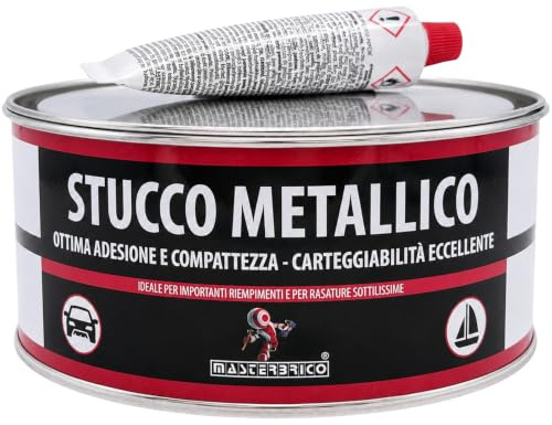 Mastic métallique pour carrosserie 750 ml. Mastic bi-composant