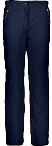 CMP Pantaloni Sci Elasticizzati da Donna, Black Blue, XL