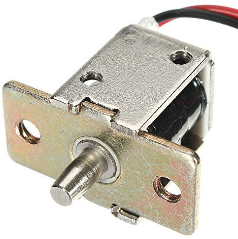 MASUNN 12 V DC 0,5 A Mini-Bolzen elektrisch Lock Push Pull Schrank Zylinder Schloss 5 mm