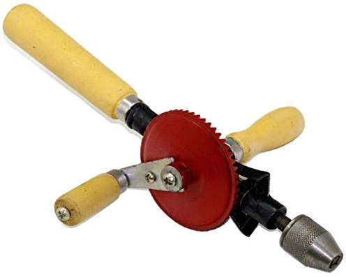 Trapano A Manovella,Trapano A Mano Con Impugnatura Rotante,Trapano A Manovella Manuale Micro Legno,Trapano Chuck Trapano A Mano Per Legno E Plastica(Campo Di Serraggio: 3-8Mm)
