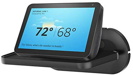 PlusAcc Wandhalterung für Show 8 (1./2./3. Gen) - kleines Wandregal für Google Nest,Bose,JBL Und andere intelligente Lautsprecher，Platzsparende Lösung (Schwarz)