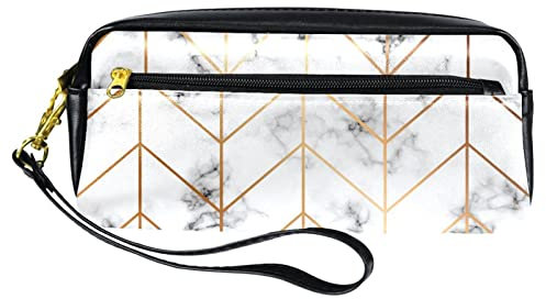 Mäppchen Goldpfeil-Marmor Stifthalter Große Kapazität Bleistift Beutel Tragbar Make-Up Tasche Für Schule Mädchen Geschenk