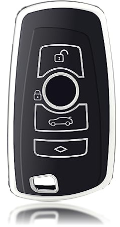 OFFCURVE Schlüsselhülle Autoschlüssel Hülle, Schlüsselcover Schlüsselgehäuse Schlüssel Schutzhülle Passt für BMW 1/2/3/4/5/6/7 Series 520 525 F12 F18 F25 F30 118i 320i X3 X4 X5 M3 M4 M5 Z4 GT3 GT5
