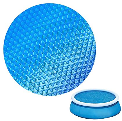 Lámina Solar para Piscina de Color Azul, para Piscina Redonda, diámetro de 450 cm