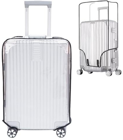 TAIHE Transparente Kofferschutzhülle, Staubdicht Koffer Schutzhülle, Wasserdicht Gepäckabdeckung Reisekoffer Schutzhülle aus PVC für 28 Zoll Koffer