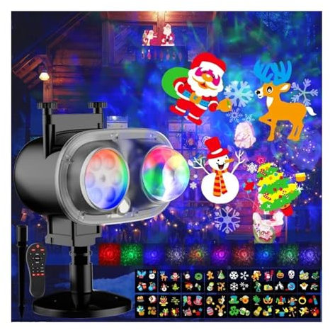 Luci del proiettore per esterni Il proiettore di Natale Halloween illumina l'esterno 3D Oc-ean Wave e il proiettore impermeabile a 16 motivi for Halloween in interni per la decorazione di interni per