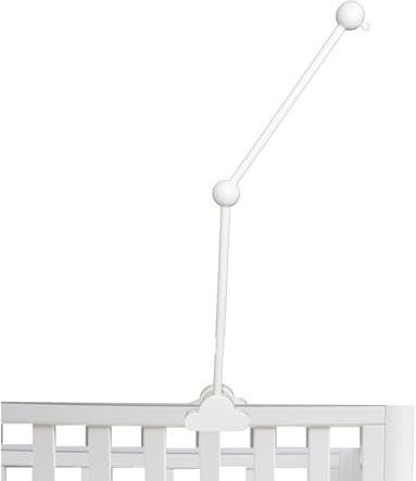 Hyacinthy Bras mobile pour lit de bébé, motif nuages, support mobile en bois pour bébé, support de téléphone à suspendre réglable, support de téléphone pour bébé, cloche de lit pour bébé, accessoires