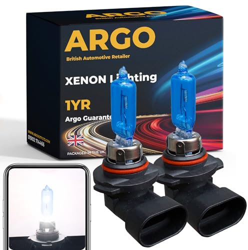 Argo Hb3 headlight bulb Xenon White 100w 6000k 12V Main Dipped High Low Beam 9005 P20D Super Bright Halogen Upgrade Front Fog Light Lamp Car DRL Daytime Running Lights Bulbs