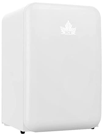Suuim Refrigerador para vinos 107L, refrigerador para vinos Retro de Doble Zona, refrigerador doméstico de Vidrio Templado de una Sola Puerta, Bodega Independiente (Rosa 55 * 58 * 84 cm)