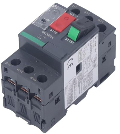 Disjoncteur moteur GV2-ME14, protection thermique magnétique 6-10A | Déclenchement précis contre surcharges et courts-circuits, montage rapide sur rail DIN 35 mm, bouton de commande rotatif