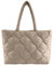 Makukke Puffer Tote Bag Aesthetic Gesteppte Tasche Damen Umhängetasche Groß Shopper Stepptasche Tasche Schultertaschen für Arbeit Büro Reisen Einkaufen Schule