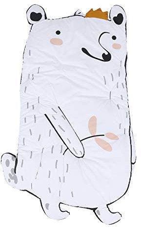 Eoslcusmvl Bambini Che Giocano Tappeto da Gioco Tappetino da Gioco per Bambini Morbido Procione Coperta per Gattonare nel Cotone Caldi (B)