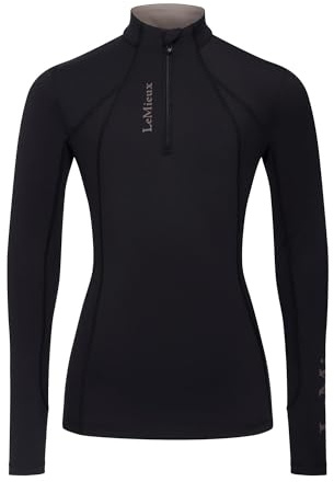 LeMieux Classique Womens Long Sleeve Base Layer - Black 10