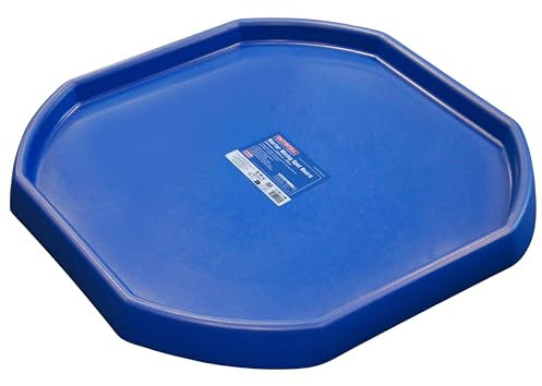 Faithfull Mortar Mixing Spot Board, Builders Tray for Cement, Plaster or Concrete - 980mm x 980mm - Blue